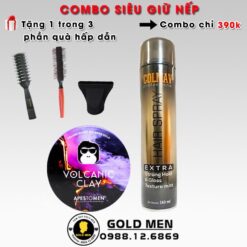 COMBO SIÊU GIỮ NẾP SÁP VOLCANIC + PRESTYLING DROP O LIE CHỈ 450K