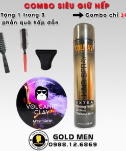 COMBO SIÊU GIỮ NẾP SÁP VOLCANIC + PRESTYLING DROP O LIE CHỈ 450K
