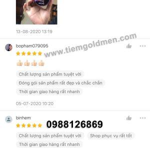 Phản hồi của khách hàng khi mua sáp Volcanic Clay tại Gold Men