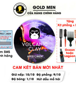 Sáp vuốt tóc Volcanic Clay chính hãng bản mới nhất