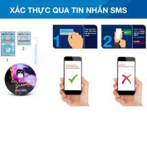 Cách kiểm tra sáp Volcanic Clay chính hãng qua SMS