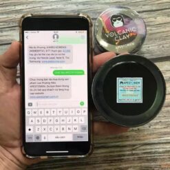 Volcanic Clay chính có tem SMS, chỉ cần cạo lớp bạc check sms là có thể biết ngay chính hãng hay fake