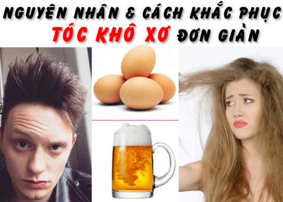 Tóc khô xơ cứng - nguyên nhân và cách khắc phục đơn giản