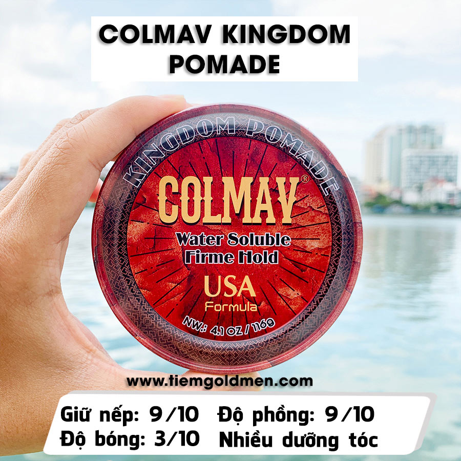 Sáp Colmav Kingdom Pomade với độ giữ nếp cao sẽ mang cho bạn những trải nghiệm thú vị 