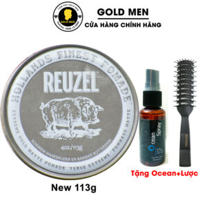 Reuzel Extreme Hold Matte Pomade 113g tặng lược