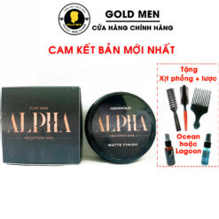 Sáp vuốt tóc Alpha Clay Wax chính hãng