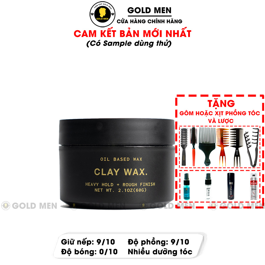 Sáp vuốt tóc Rusty Lab Clay Wax chính hãng