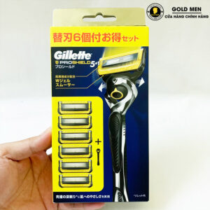 Dao cạo râu Gillette Fusion Progshield 1 cán 6 lưỡi chính hãng