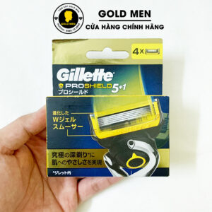 Dao cạo râu Gillette Fusion Progshield 4 lưỡi thay thế chính hãng