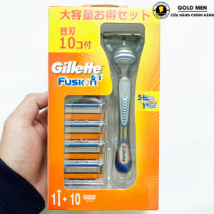 Dao cạo râu Gillette Fusion 1 cán 10 lưỡi chính hãng