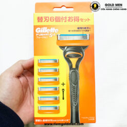 Dao cạo râu Gillette Fusion 1 cán 6 lưỡi chính hãng