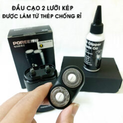 Với hai lưỡi kép sẽ giúp bạn làm sạch sẽ râu một cách nhanh chóng
