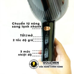 Máy sấy tóc có nhiều nút điều chỉnh dễ dàng