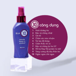 Xịt dưỡng tóc It's A 10 Miracle Leave in Product với nhiều công dụng bảo vệ tóc bạn chắc khỏe