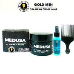 Sáp vuốt tóc Medusa và xịt phồng Lagoon + Lược Afro