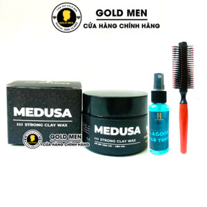Sáp vuốt tóc Medusa và xịt phồng Lagoon + Lược tròn
