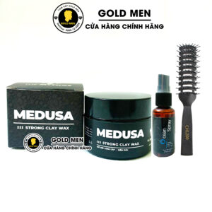 Sáp vuốt tóc Medusa và xịt phồng Ocean + Lược bán nguyệt