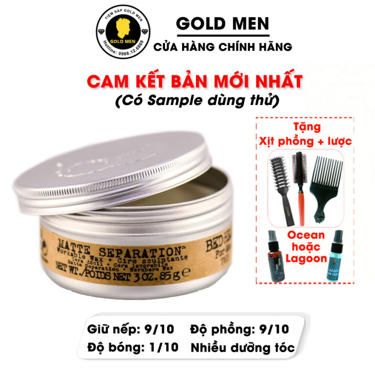 Cire Coiffante Tigi BED Head Matte Separation Wax 85g - Finition Mate, Neuve, Fabriquée Au Royaume-Uni