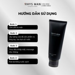 Cách sử dụng sữa rửa mặt Rhys Man Rhys Coconut Fresh