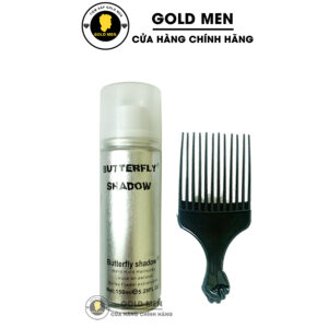 Gôm xịt tóc Butterfly Shadow 150ml và lược Afro Pick