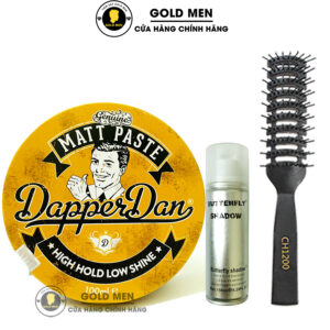 Sáp vuốt tóc Dapper Dan Matt Paste tặng gôm + lược bán nguyệt