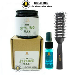 Sáp vuốt tóc Styling Wax Saigon Hustlers tặng Lagoon + Lược bán nguyệt