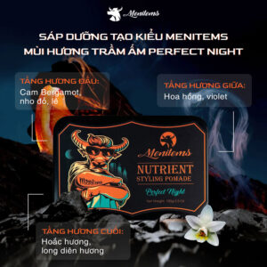Mùi hương của sáp vuốt tóc Menitems Pefect Night - Tropical Wind chính hãng