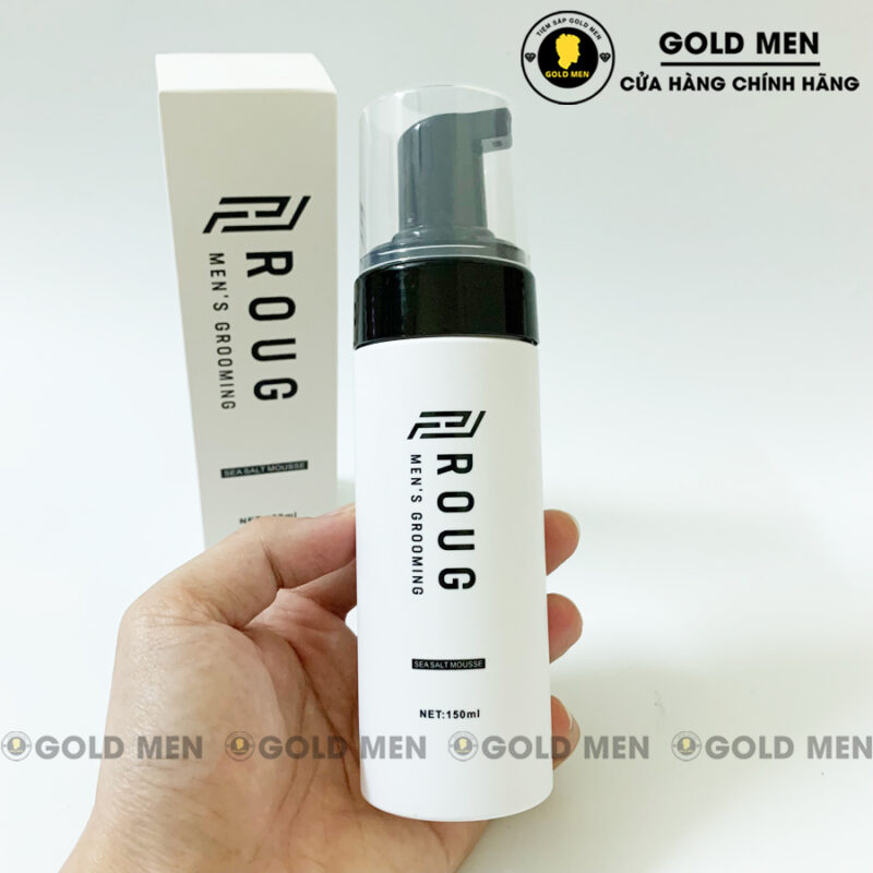 Bọt tạo phồng tóc Roug Sea Salt Mousse 150ml - Singapore + quà tặng