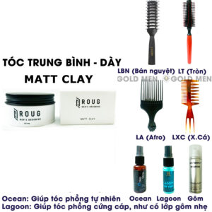 Sáp vuốt tóc Roug Matt Clay chính hãng