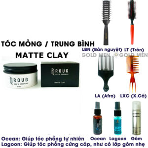 Sáp vuốt tóc Roug Matte Clay chính hãng